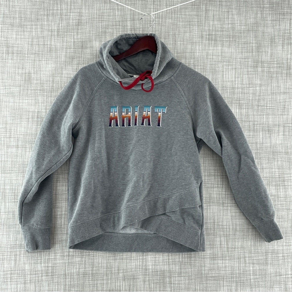 Ariat Size Medium Long Sleeve Cowl Neck Sweatshirt Flaw 8731